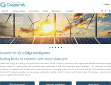 Tablet Screenshot of greensmithenergy.com